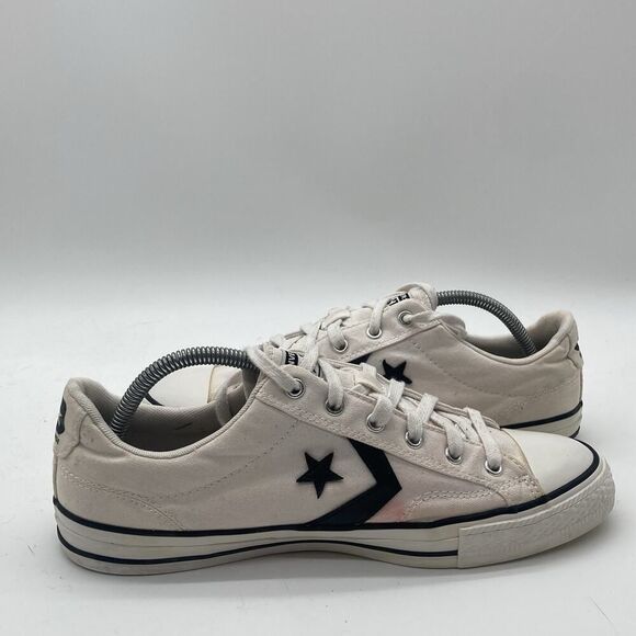 Mens Size 9 Converse Star Player Ox Reverse Terry 264476f White Sneakers Shoes - Picture 6 of 10